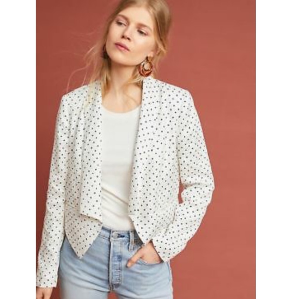Anthropologie/Cartonnier white blazer